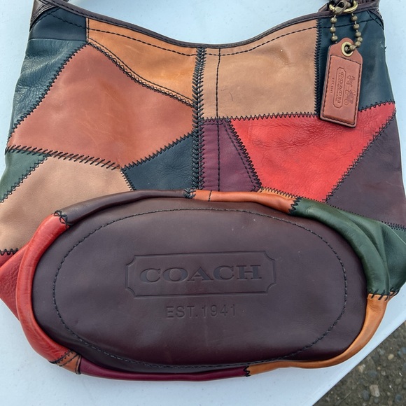 Coach y2k vintage Patchwork Leather Shoulder Bag - Picture 2 of 5
